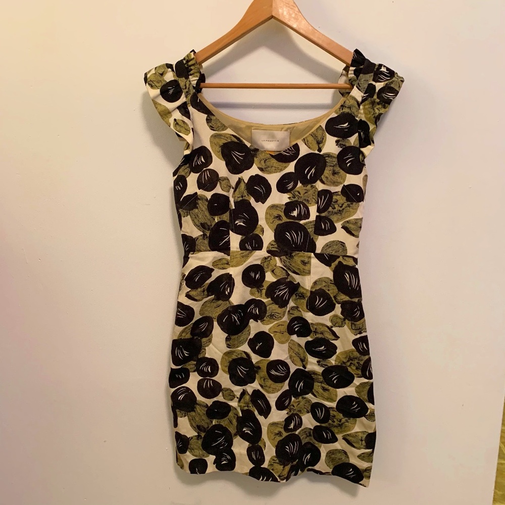 LEIFSDOTTIR Anthropologie Spring Ruffle Silk Dress